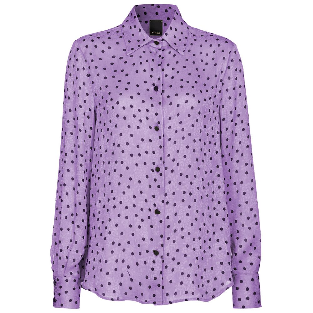 Purple Polyester Shirt - ventzia