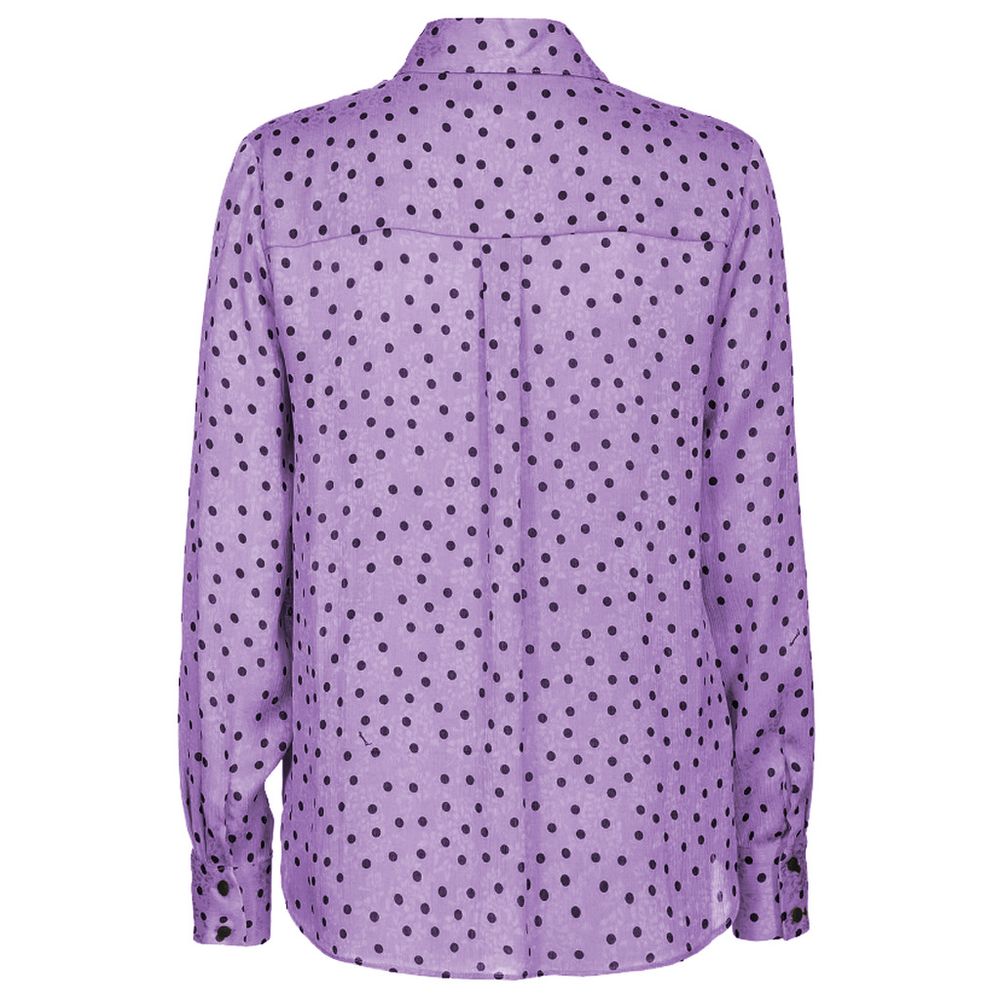 Purple Polyester Shirt - ventzia