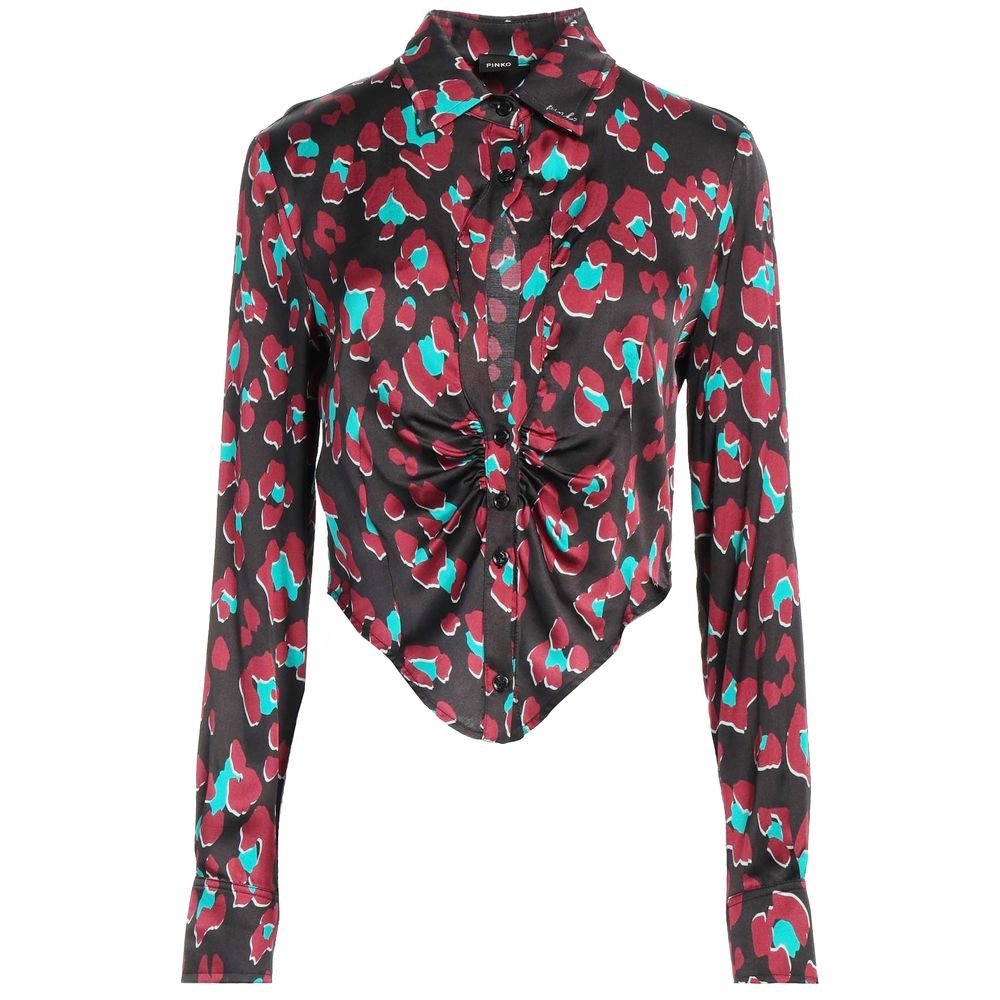 Black Viscose Shirt - ventzia