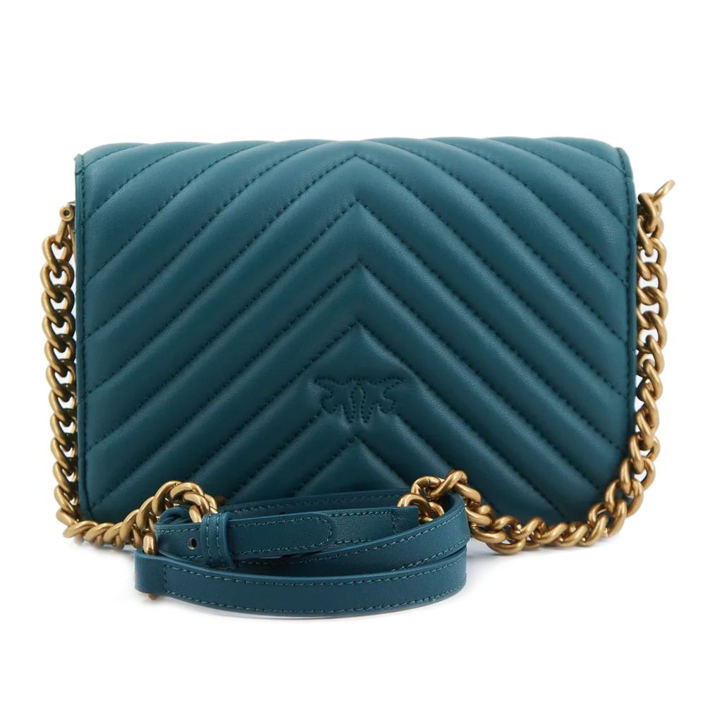 Blue Calfskin Women Crossbody Bag - ventzia