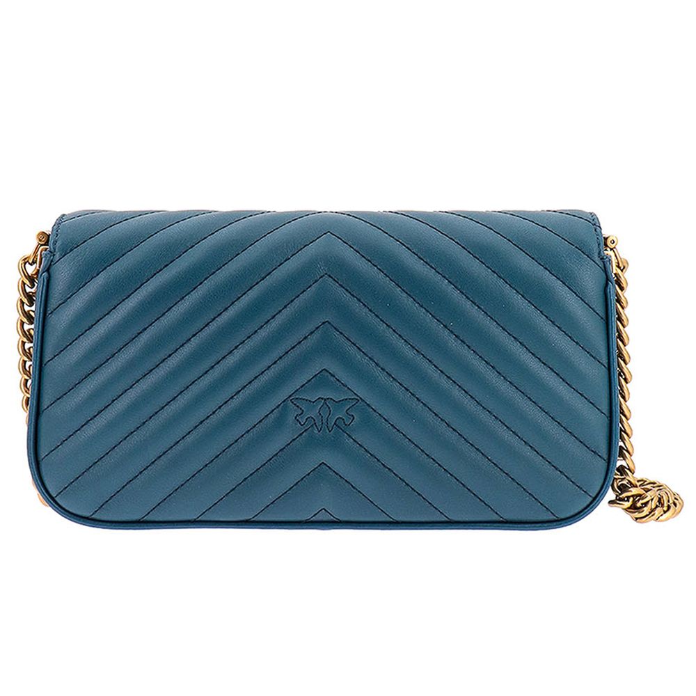 Blue Calfskin Women Crossbody Bag - ventzia