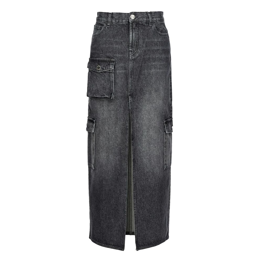 Black Cotton Skirt - ventzia