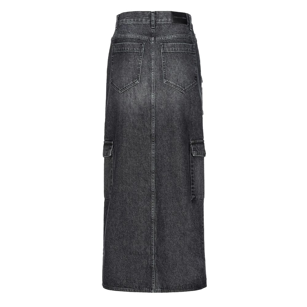 Black Cotton Skirt - ventzia