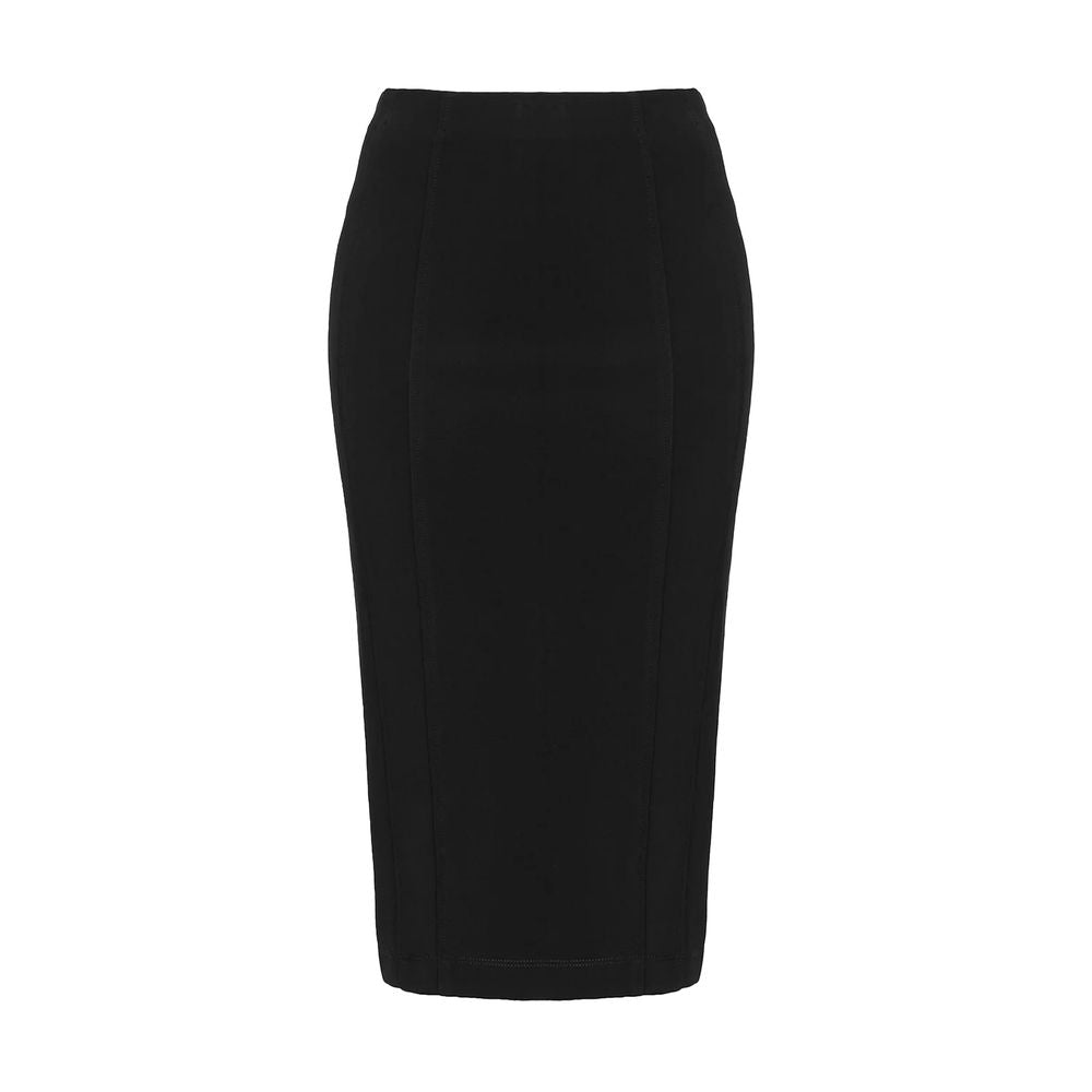 Black Viscose Skirt - ventzia