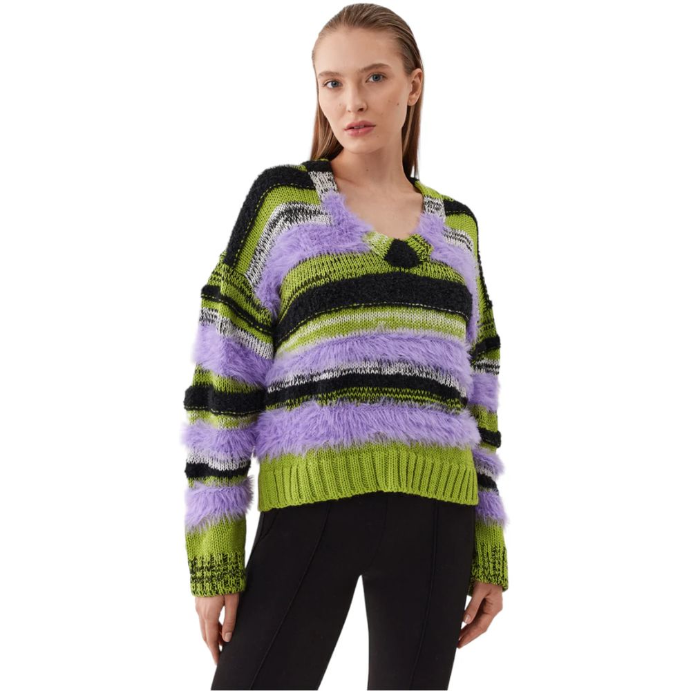 Purple Marabou Sweater - ventzia