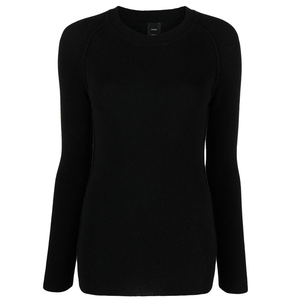 Black Wool Sweater - ventzia