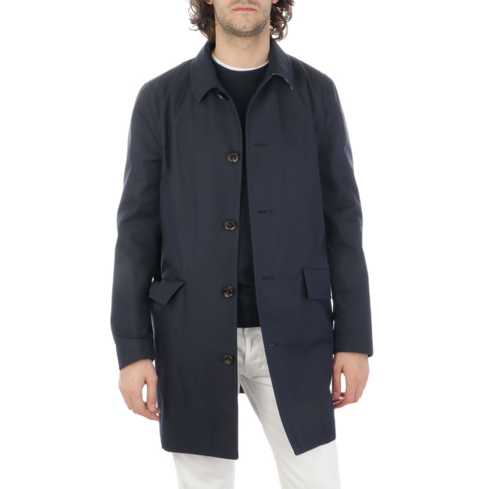 Blue Cotton Jacket - ventzia