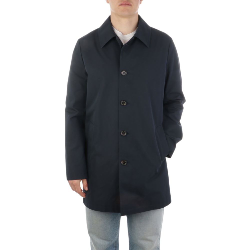 Blue Cotton Jacket - ventzia