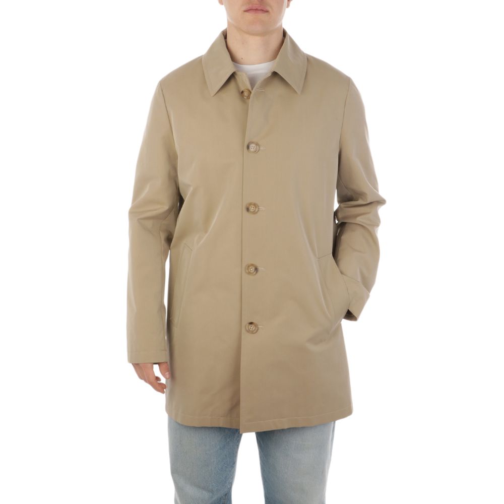 Beige Cotton Jacket - ventzia