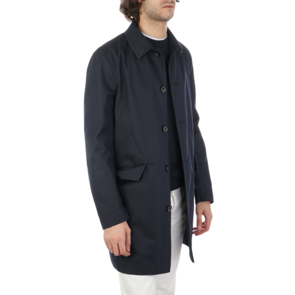 Blue Cotton Jacket - ventzia