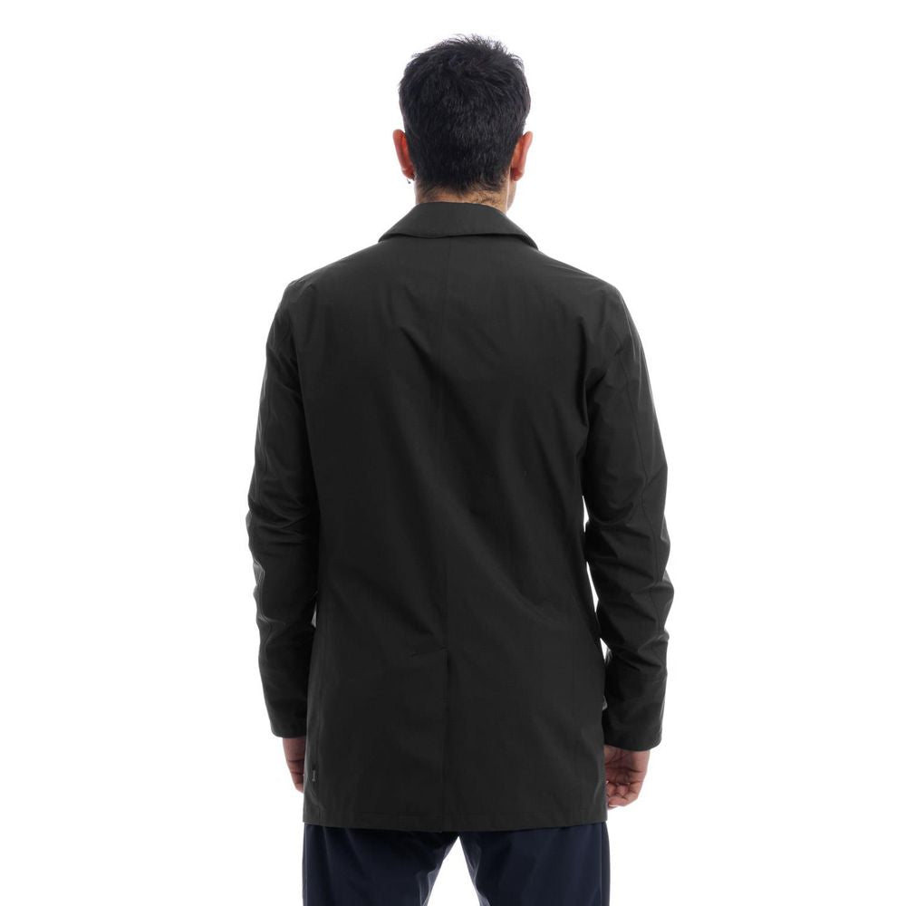 Black Polyester Jacket - ventzia