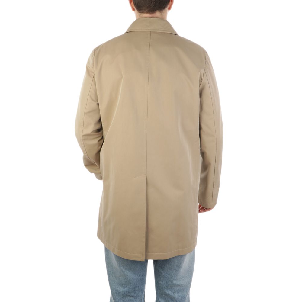 Beige Cotton Jacket - ventzia