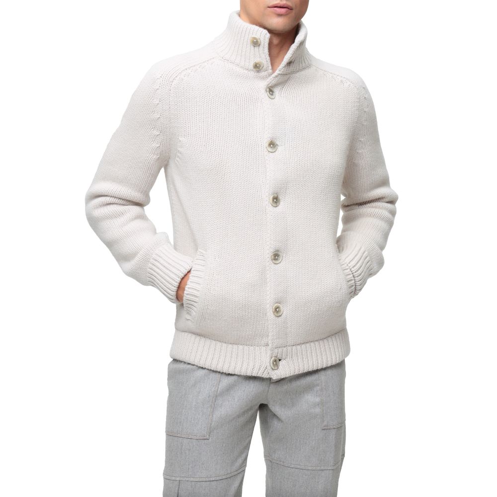 White Wool Jacket - ventzia