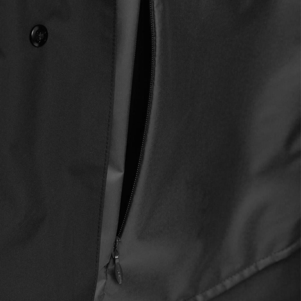 Black Polyester Jacket - ventzia
