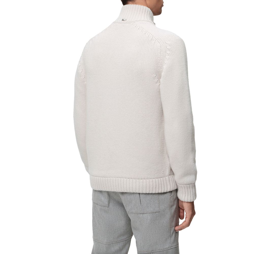 White Wool Jacket - ventzia