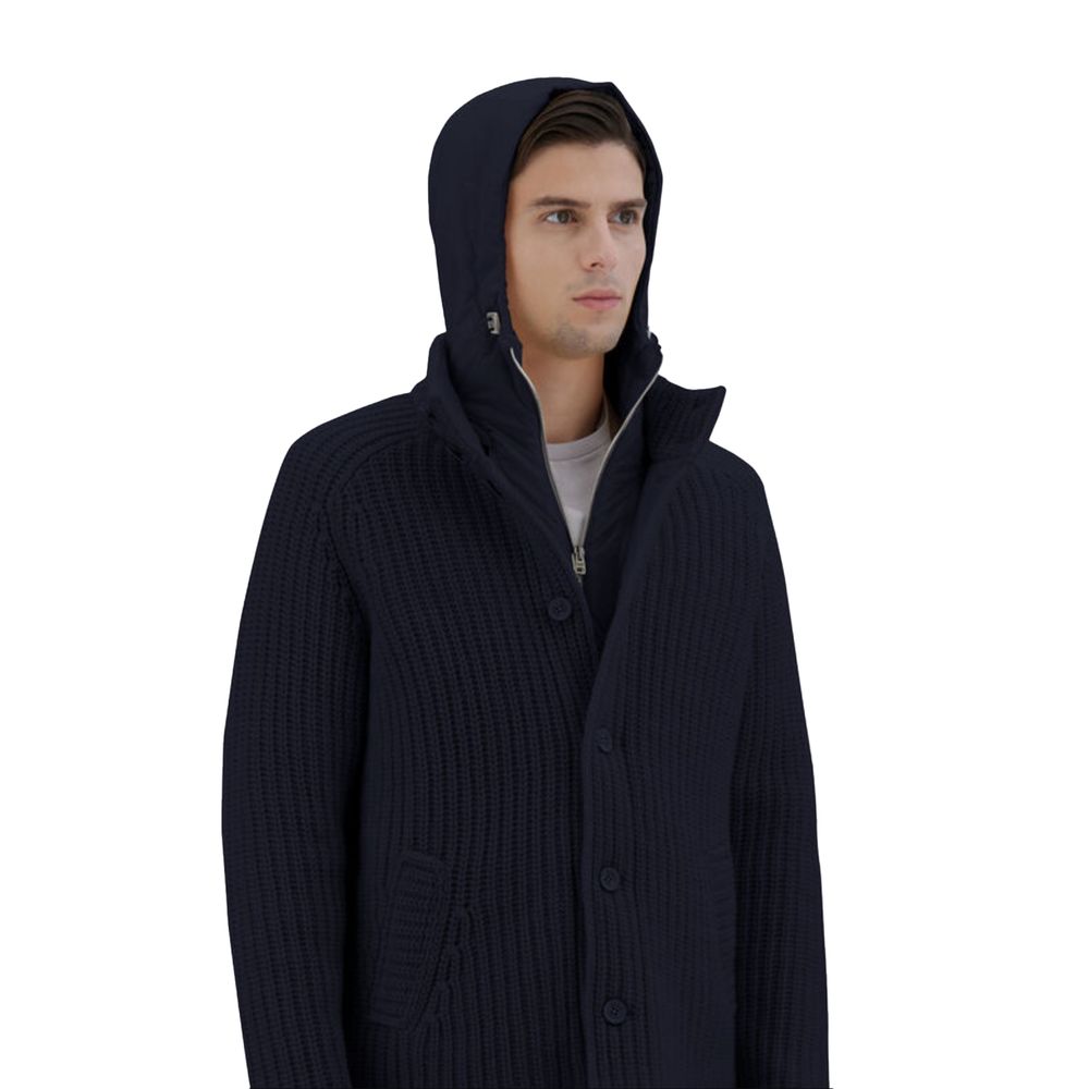 Blue Wool Jacket - ventzia