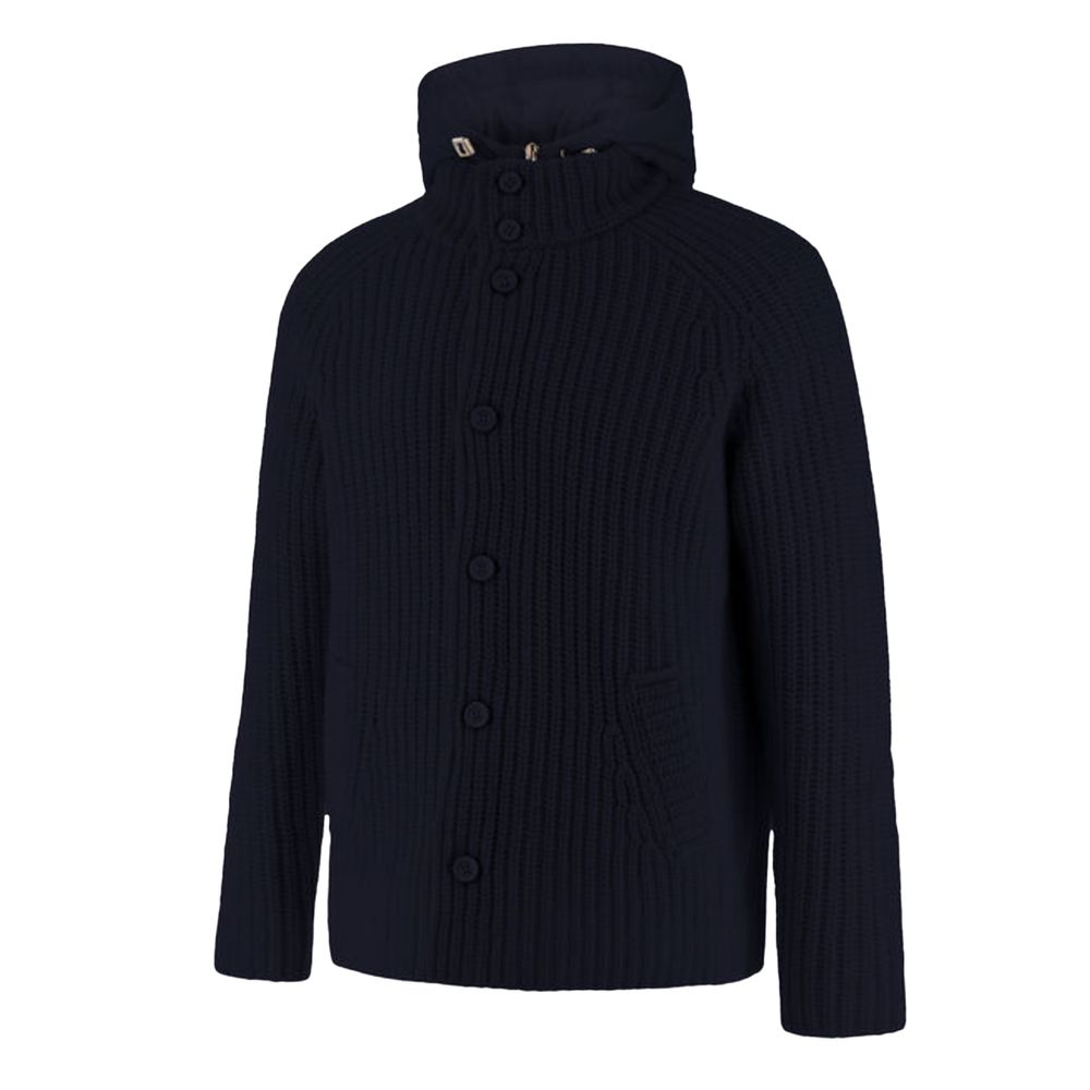Blue Wool Jacket - ventzia