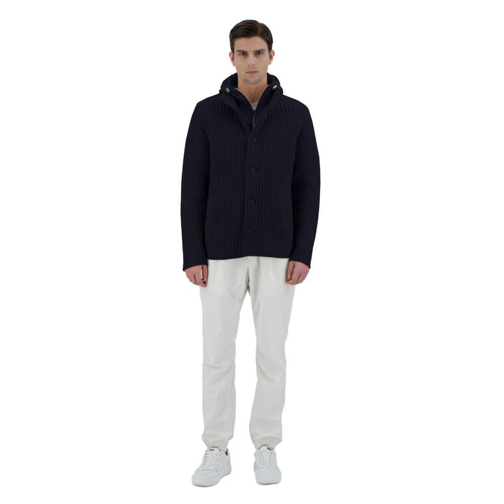 Blue Wool Jacket - ventzia