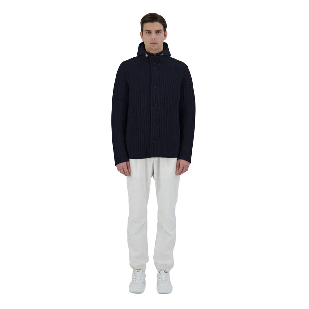 Blue Wool Jacket - ventzia