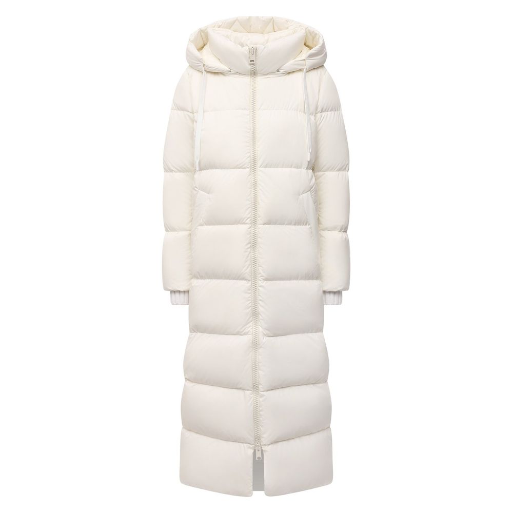 White Nylon Jackets & Coat - ventzia
