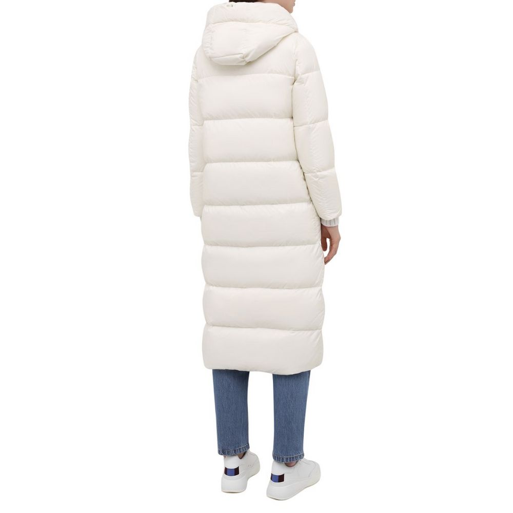 White Nylon Jackets & Coat - ventzia