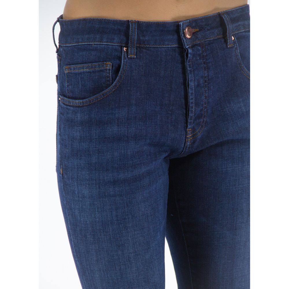 Blue Cotton Men's Jeans - ventzia