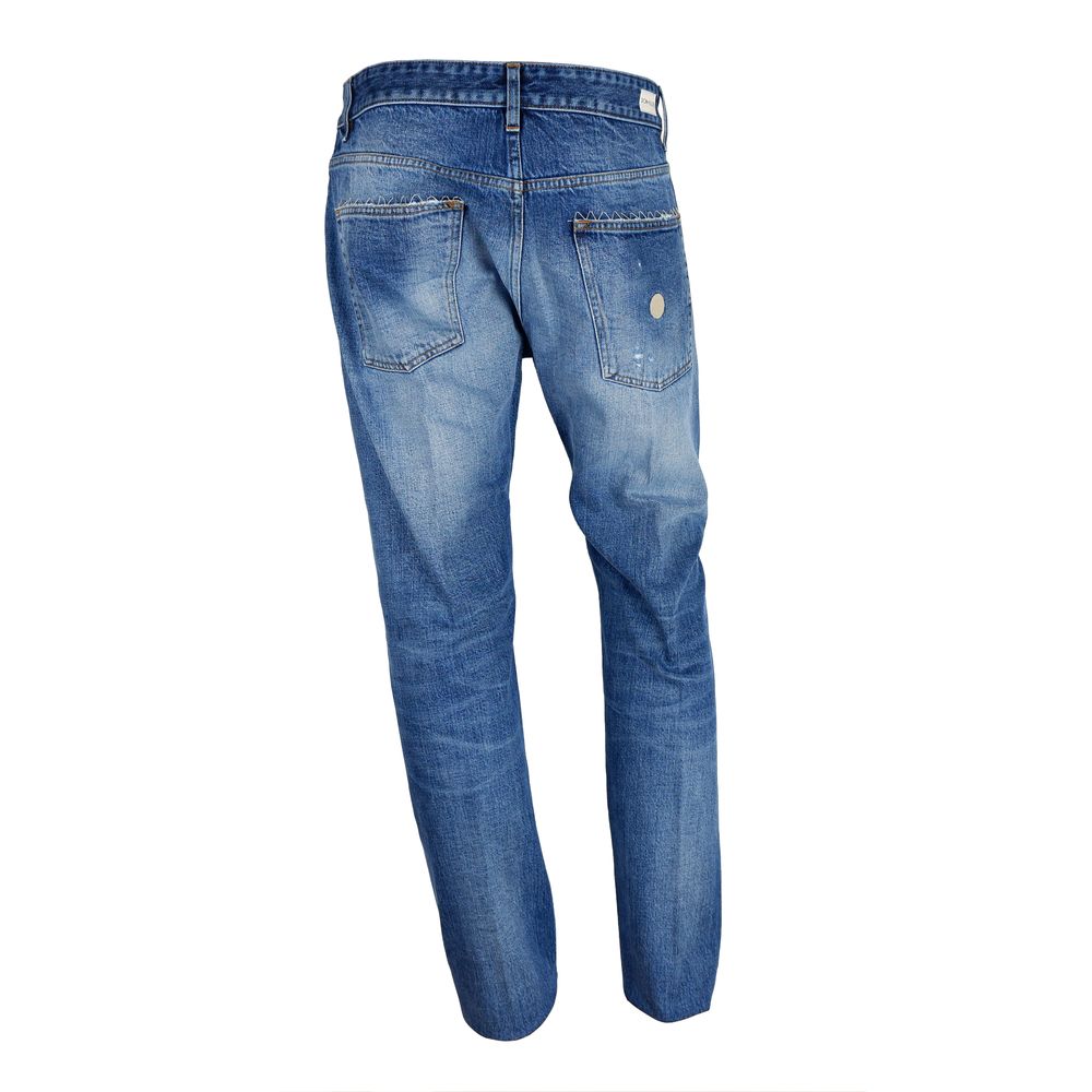 Blue Cotton Men Jeans - ventzia