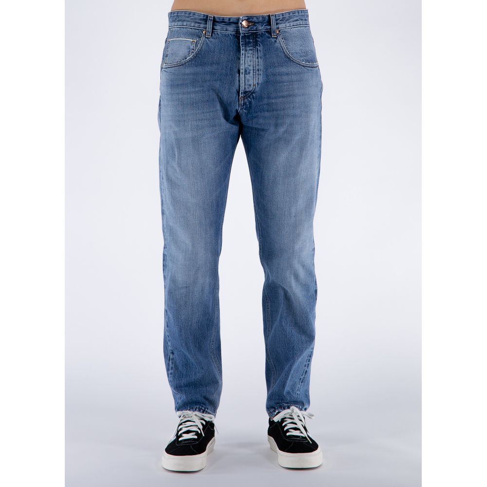 Blue Cotton Men Jeans - ventzia
