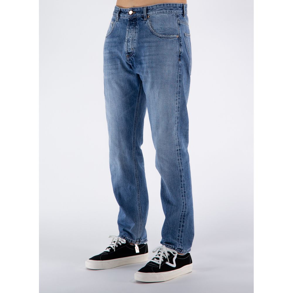 Blue Cotton Men Jeans - ventzia