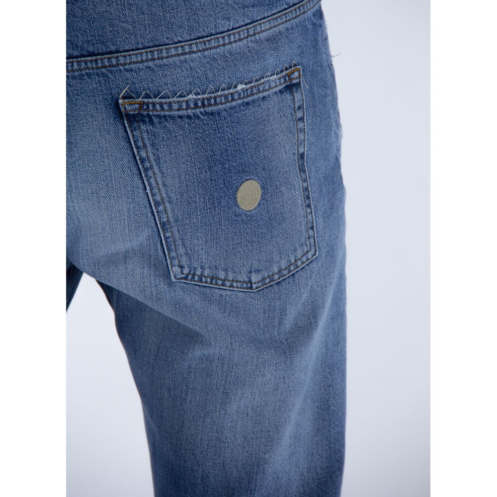 Blue Cotton Men Jeans - ventzia