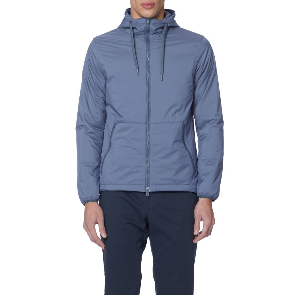 Blue Polyamide Jacket - ventzia
