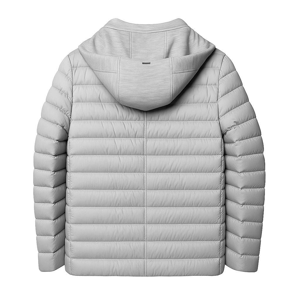 Gray Polyamide Jacket - ventzia