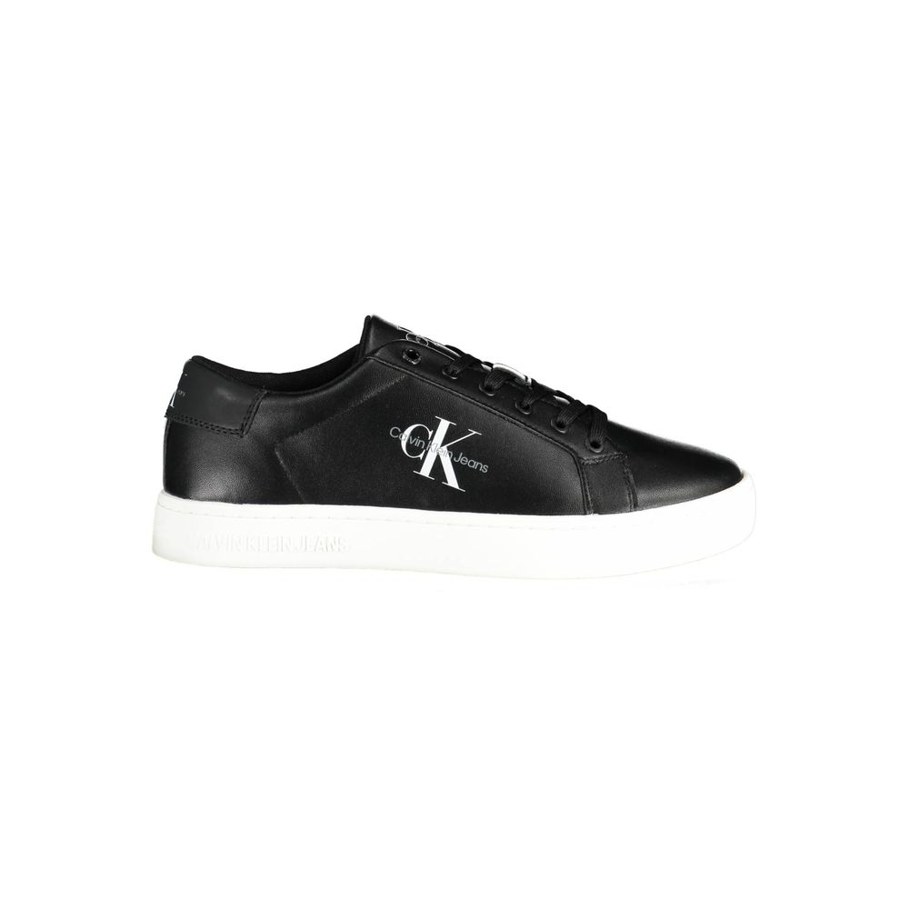 Black Polyester Sneaker - ventzia