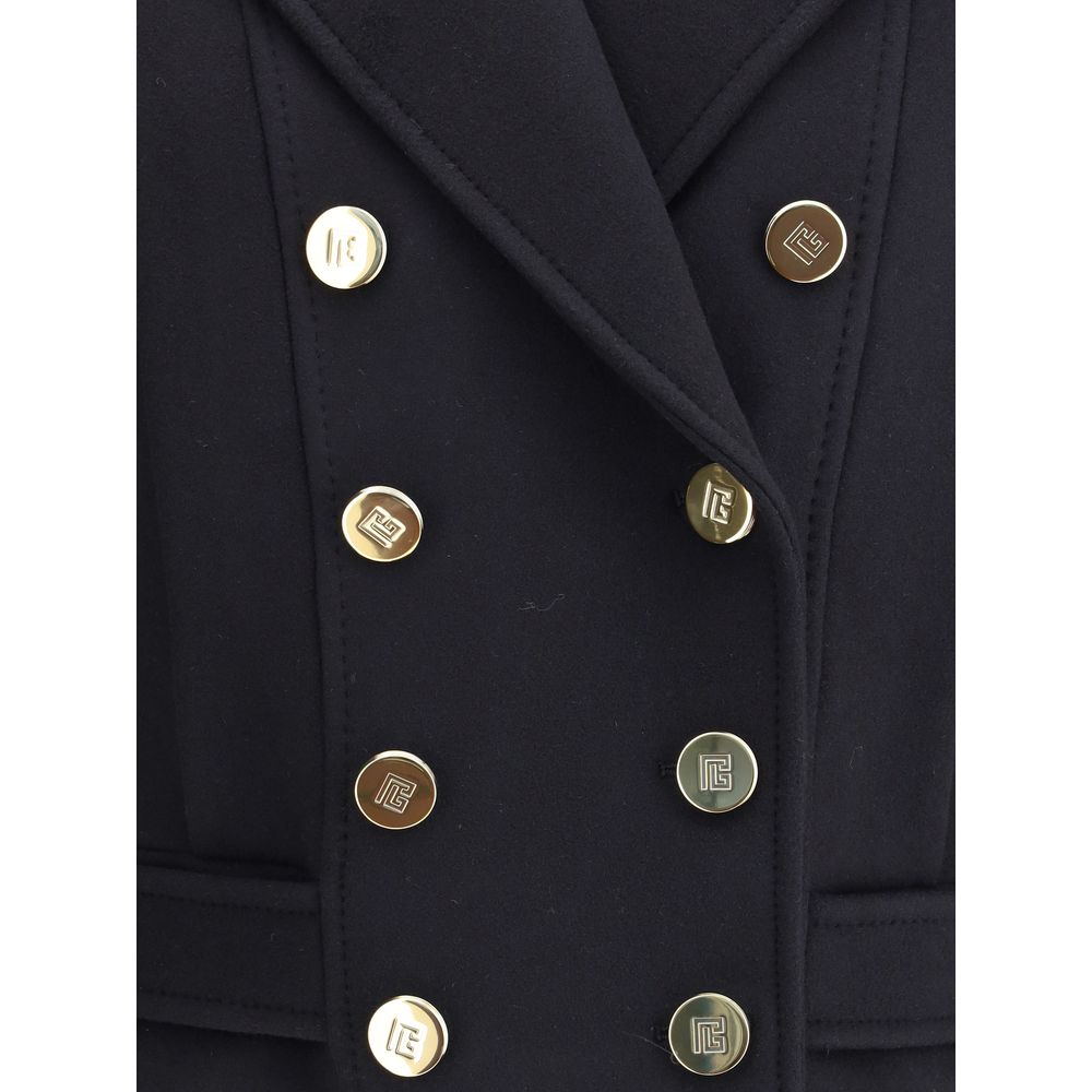 Black Wool Coat - ventzia