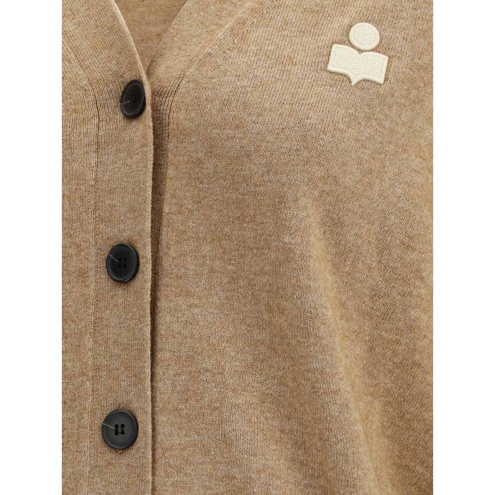 Beige Cotton Cardigan - ventzia