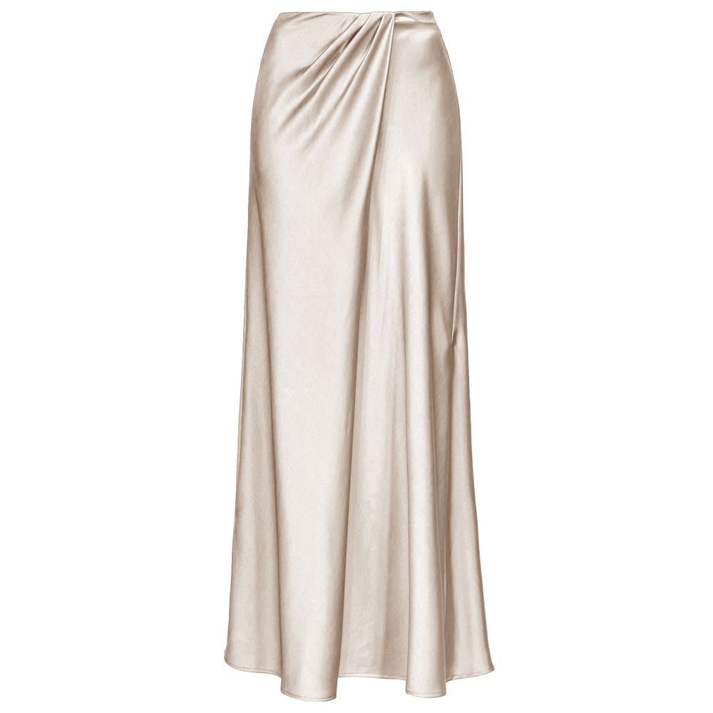 White Polyester Skirt - ventzia