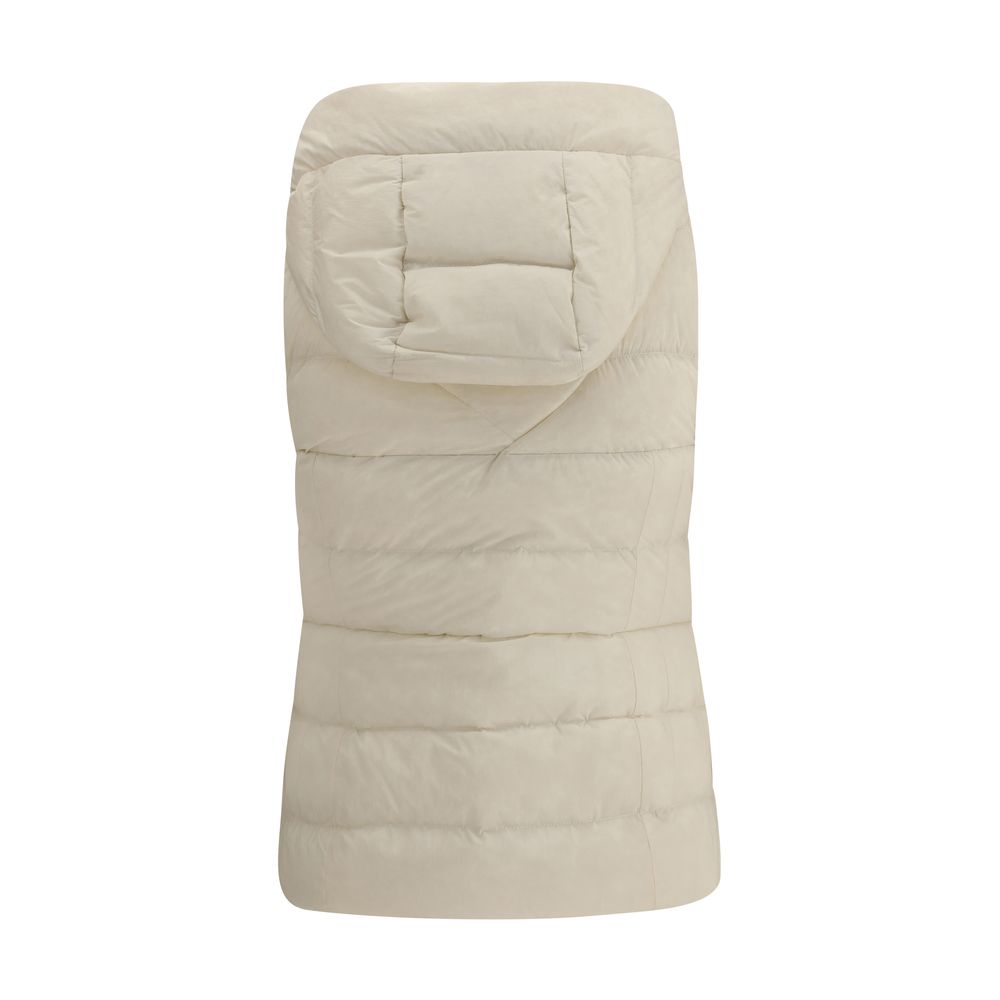 Sleeveless Jacket with a removable hood - ventzia