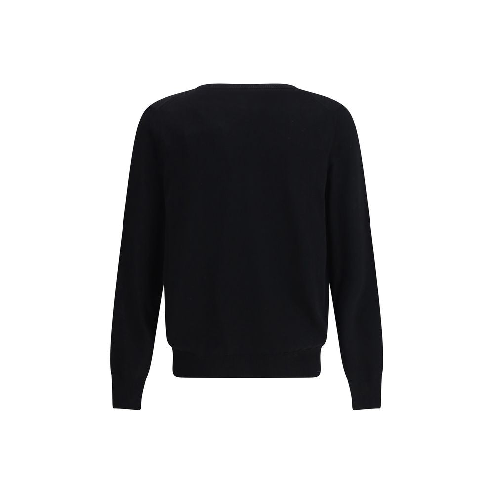 Black Wool Sweatshirt - ventzia