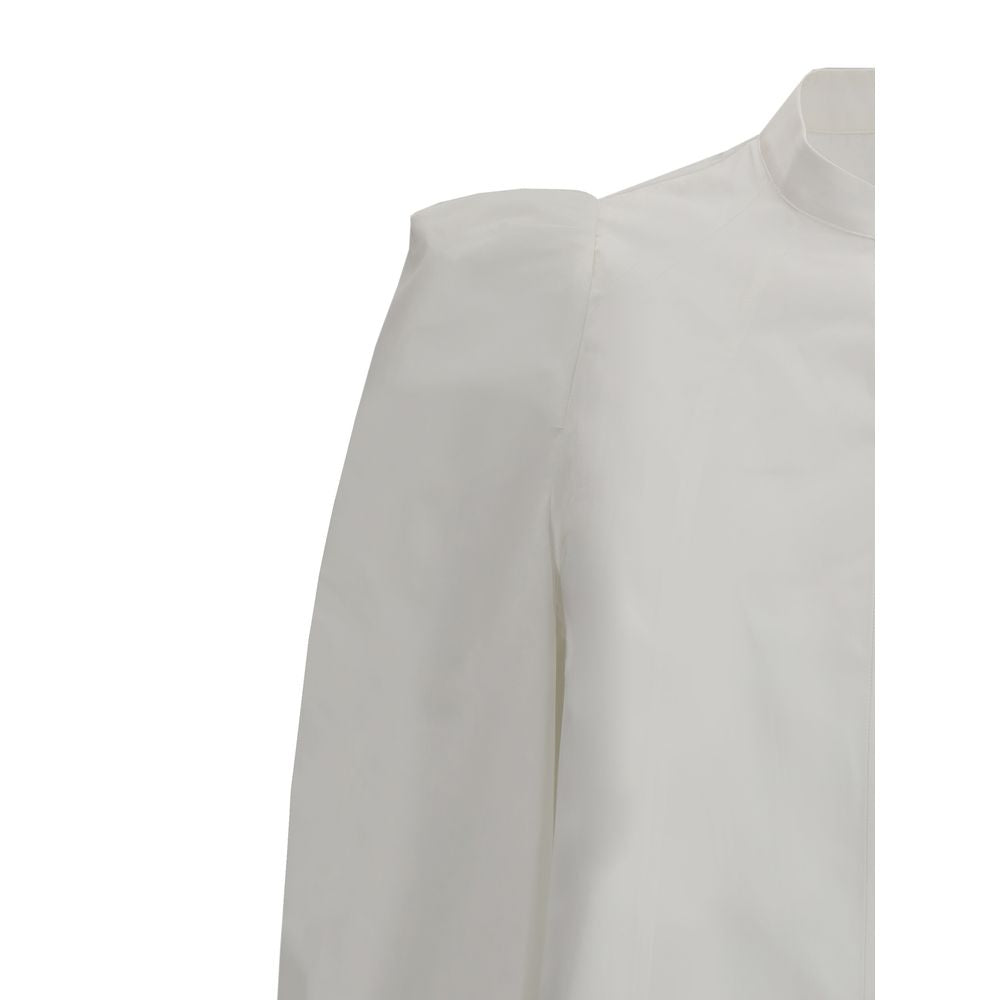 White Cotton Dress Shirt - ventzia