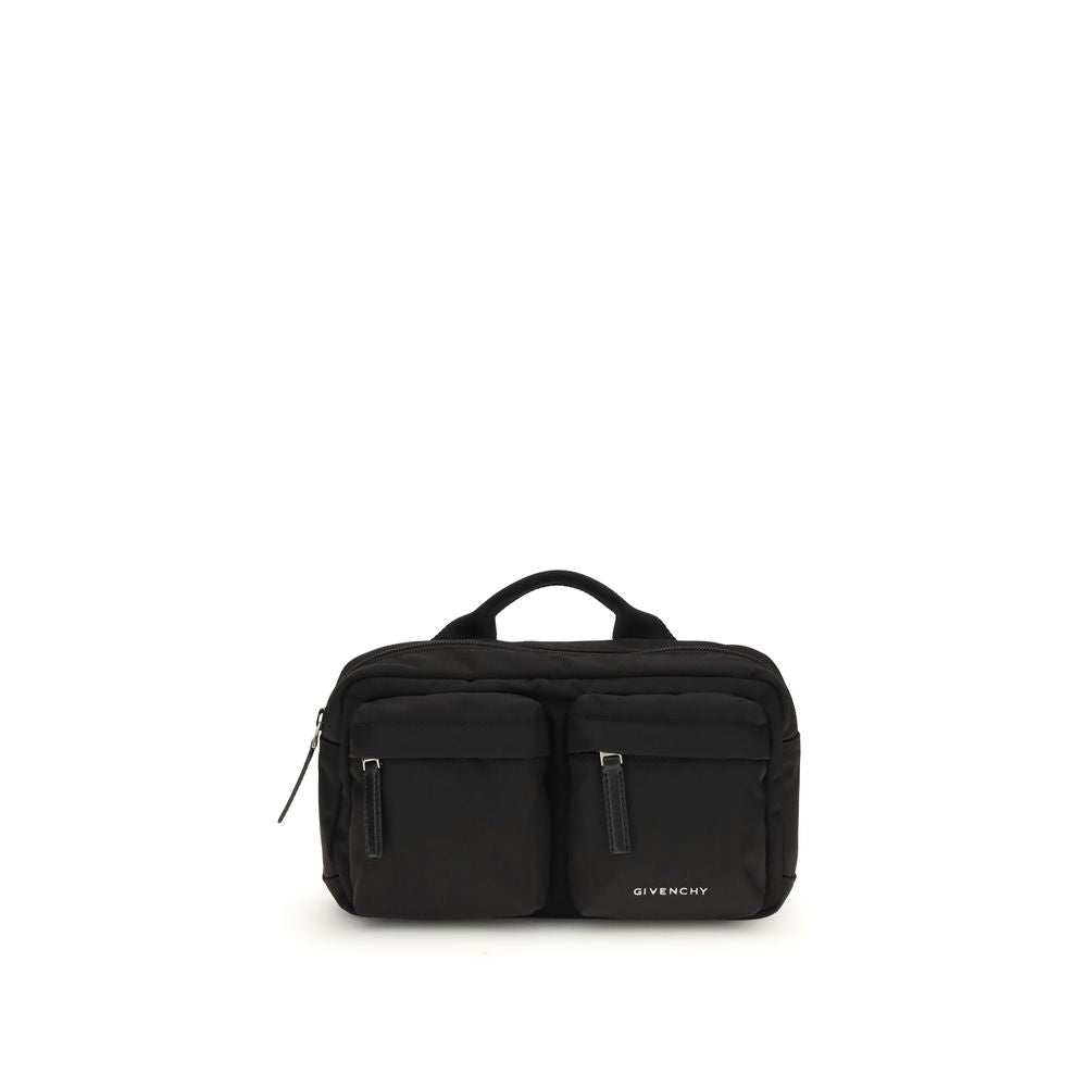 Black Polyamide Shoulder Bag - ventzia