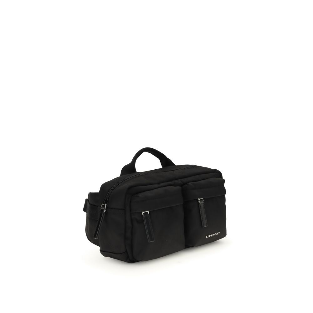 Black Polyamide Shoulder Bag - ventzia