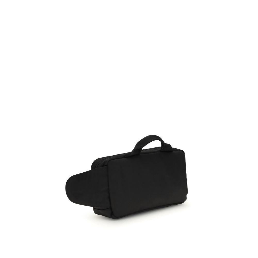 Black Polyamide Shoulder Bag - ventzia