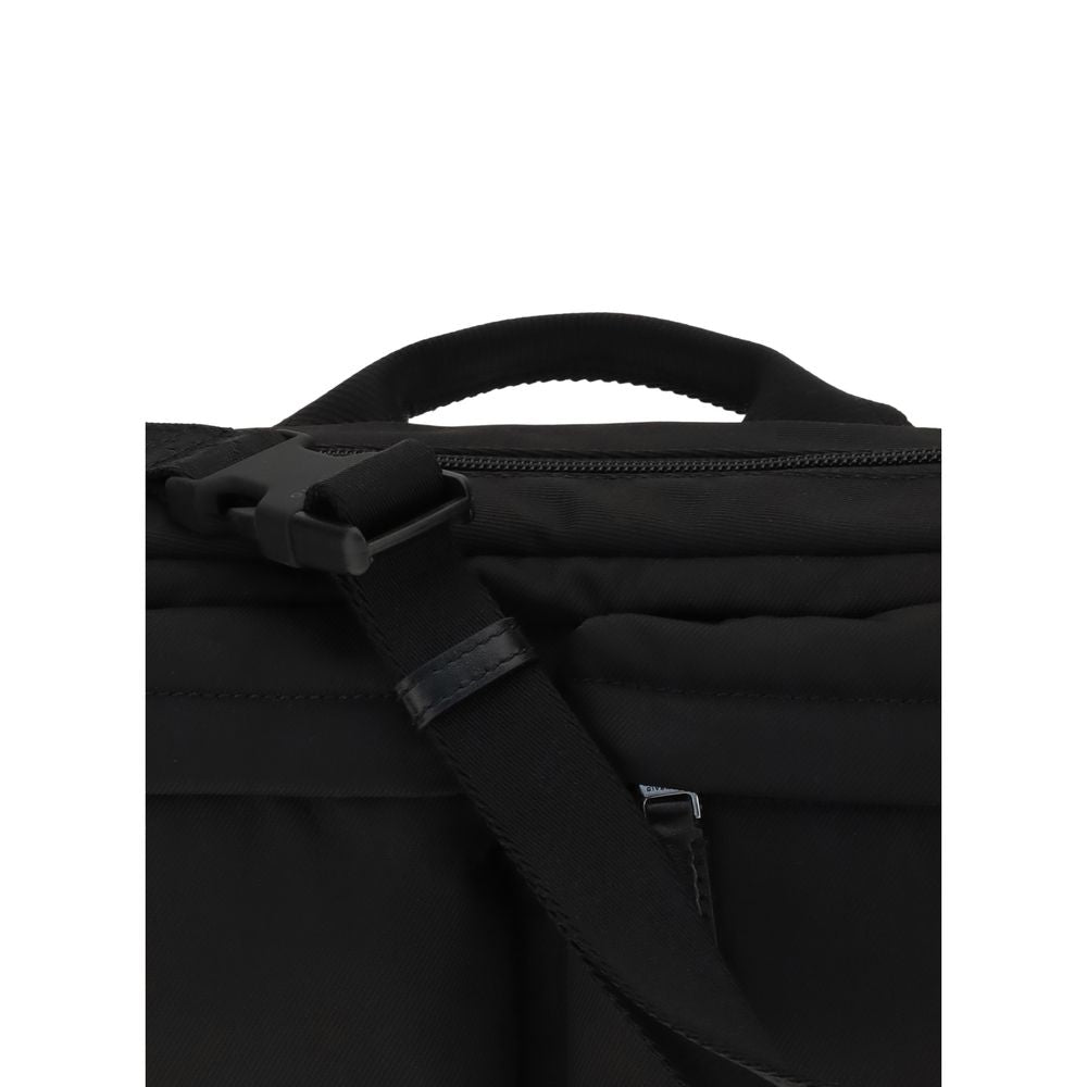 Black Polyamide Shoulder Bag - ventzia