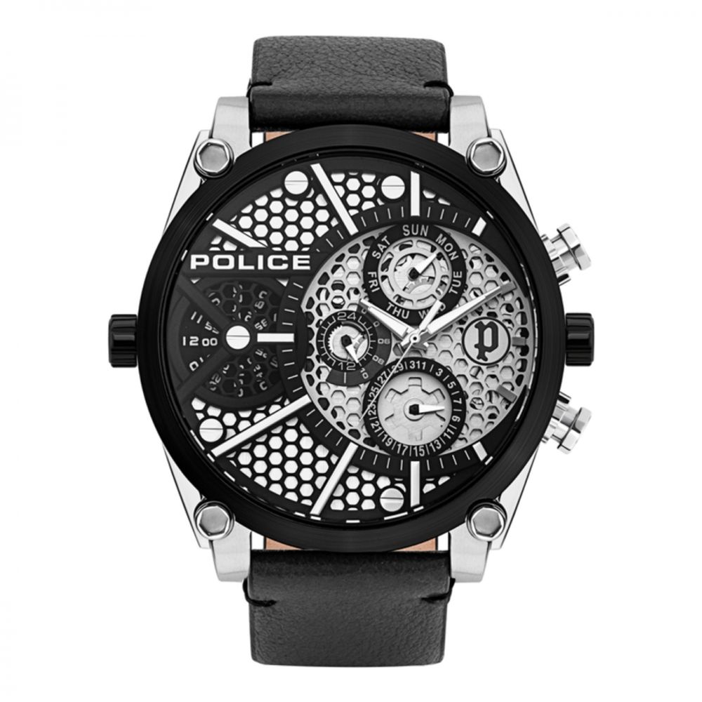 Black Leather Watch - ventzia