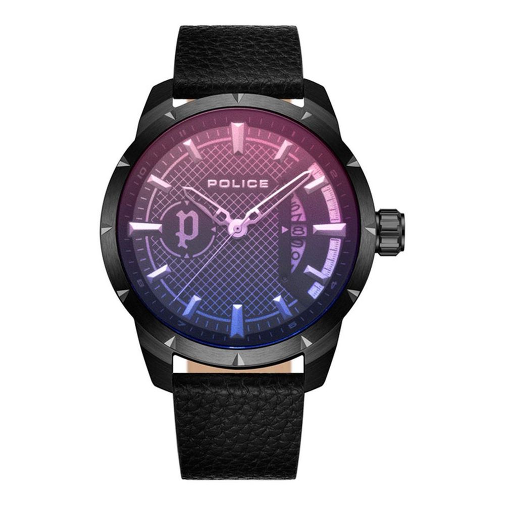 Black Leather Watch - ventzia