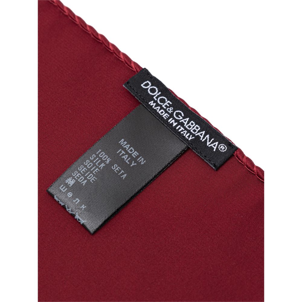 Red Silk Pocket Square - ventzia