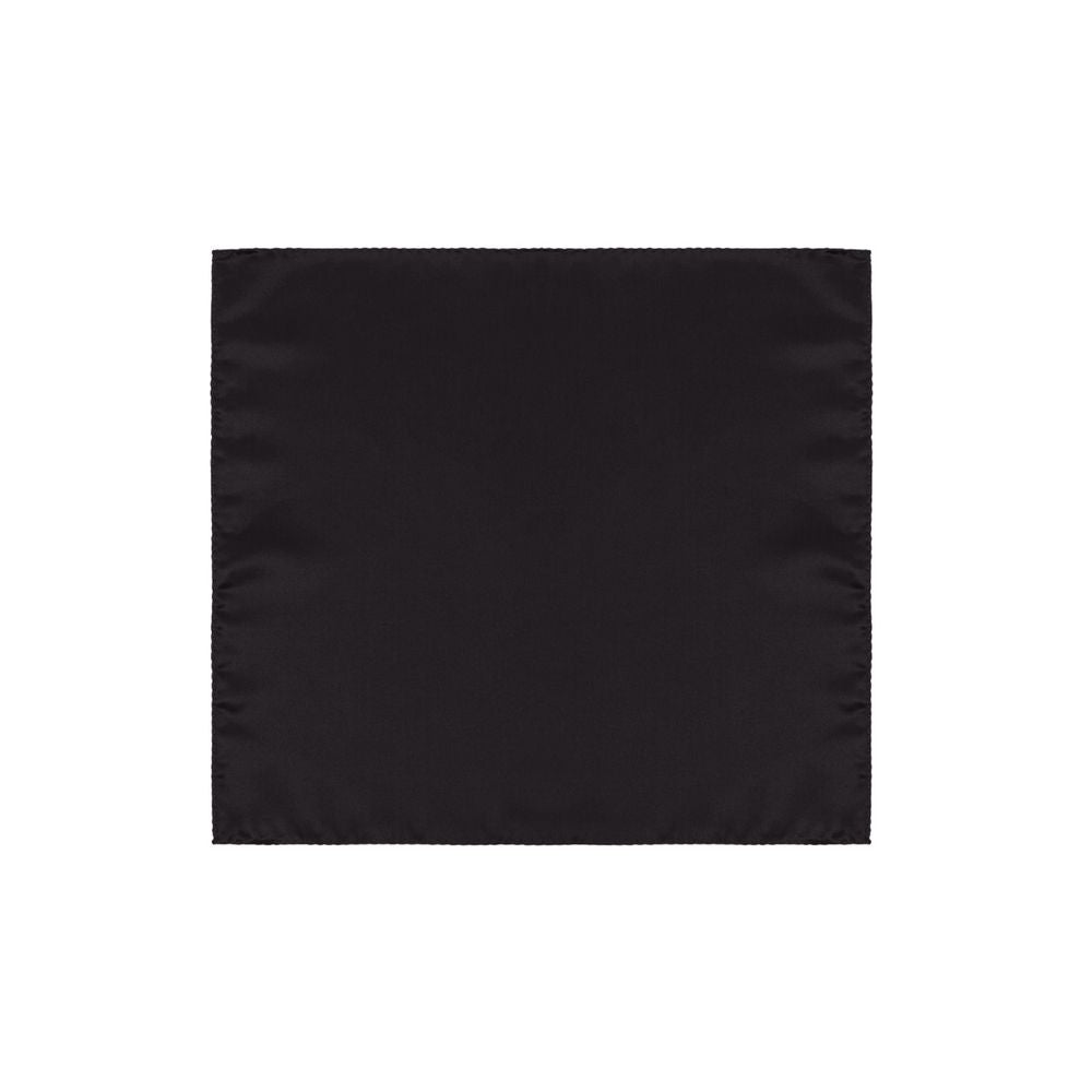 Black Silk Pocket Square - ventzia