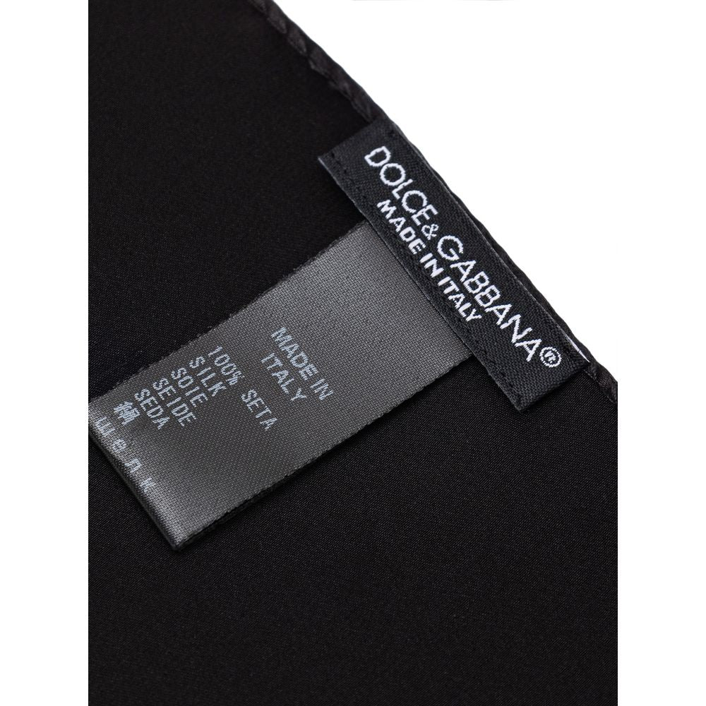 Black Silk Pocket Square - ventzia
