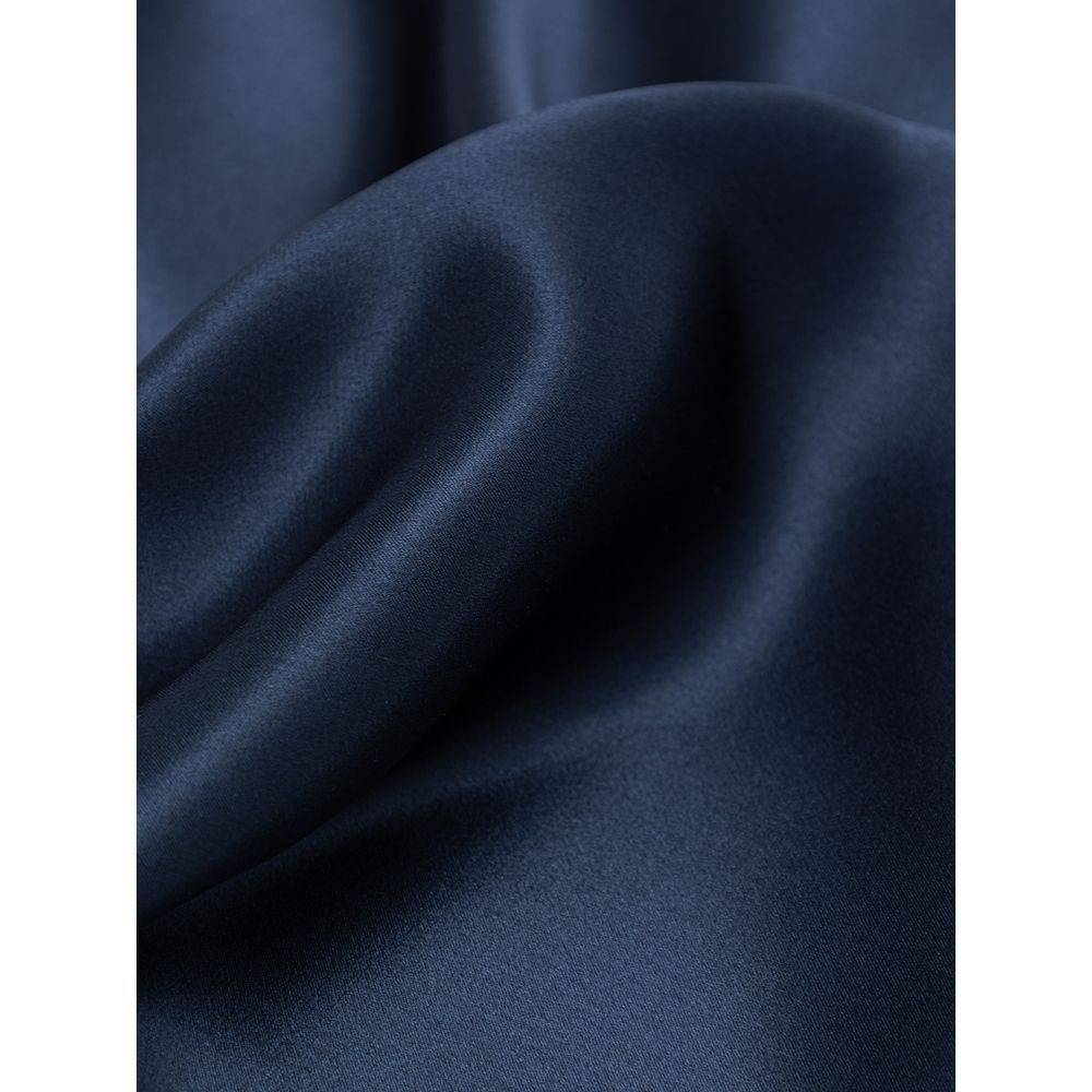 Blue Silk Pocket Square - ventzia