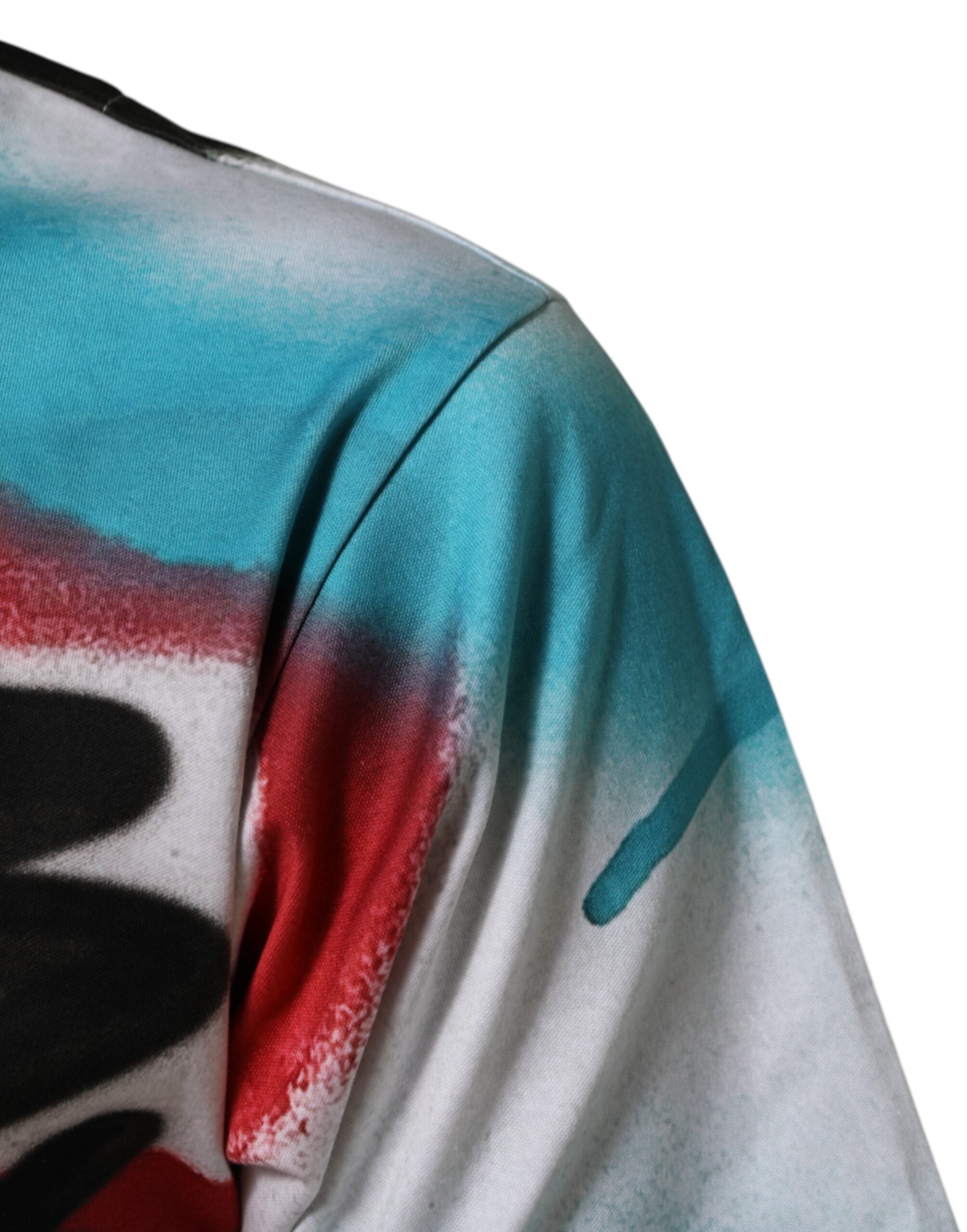White Graffiti Crew Neck Short Sleeves T-shirt - ventzia